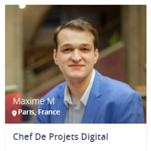 Maxime M. - Chef de projet digital