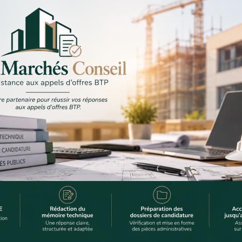 Batimarchés C. - Consultante en assistance aux réponses aux Marchés publics
